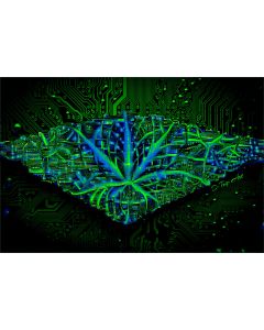 Wandtuch - Cannabis Green - UV Aktiv