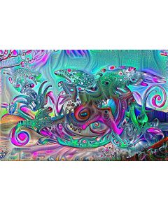 Wandtuch - Dragon Abstract - UV Aktiv